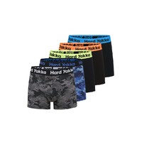 Hard Yakka Cotton Trunk 5 Pack Colour Black/Camoflage Size S