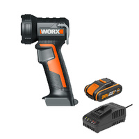 WORX 20V Cordless LED Torch with POWERSHARE Battery & Charger - WX025.B