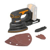 WORX 20V Cordless Detail Sander Skin (POWERSHARE Battery / Charger not incl.) - WX822.9