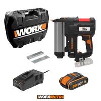 WORX 20V Stapler / Nailer Kit with 2.0ah POWERSHARE Battery & Charger WX840