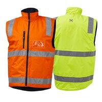 C2 Reversible Hi-Viz Vest Yellow/Navy XS