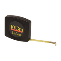 Lufkin 3m/10' x 6mm Pee Wee Pocket Tape Measure - Black Case Y613ME