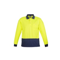 Syzmik Unisex Hi Vis Basic Spliced Polo Long Sleeve