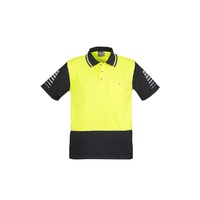 Syzmik Mens Hi Vis Zone Polo Yellow/Black Small