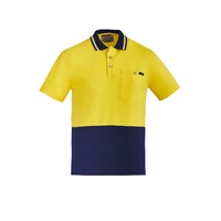 Syzmik Mens Hi Vis Cotton Short Sleeve Polo