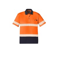 Syzmik Unisex Hi Vis Segmented S/S Polo Hoop Taped