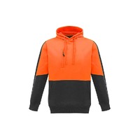 Syzmik Unisex Hi Vis Pullover Hoodie Orange/Charcoal XXS