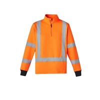 Syzmik Unisex Hi Vis X Back Rail Jumper Orange/Navy XXS