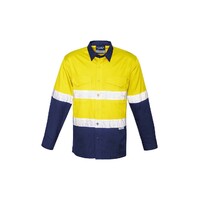 Syzmik Mens Rugged Cooling Taped Hi Vis Spliced Shirt