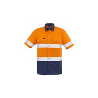 Syzmik Mens Rugged Cooling Taped Hi Vis Spliced S/S Shirt