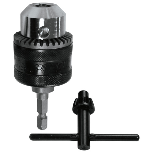 Makita 10mm Keyed Chuck & Key 1.5-10mm Cap - Metal (1/4" Hex Drive) 191881-4