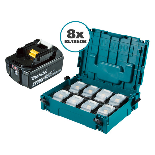 Makita 18V 6.0Ah Battery Bulk 8 Piece Combo 191J56-5