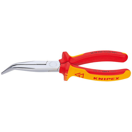 Knipex 1000v 200mm Snipe Nose Bent 2626200SB