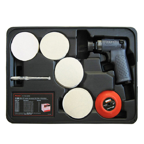 Ingersoll Rand 3" (76mm) Orbital Air Sander Kit inc. 71 Discs 3128KA