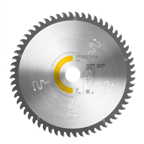 Festool 254 x 2.4 x 30mm 60 Tooth Fine Tooth Saw Blade 575976