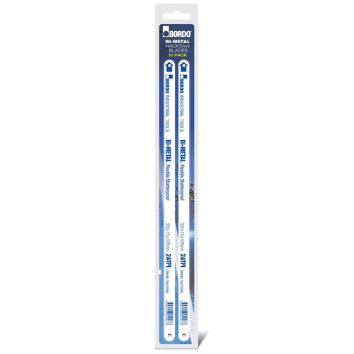 Bordo 12" x 24TPI Bi-Metal Hacksaw Blade - 10 Pk 7250-1224ULT