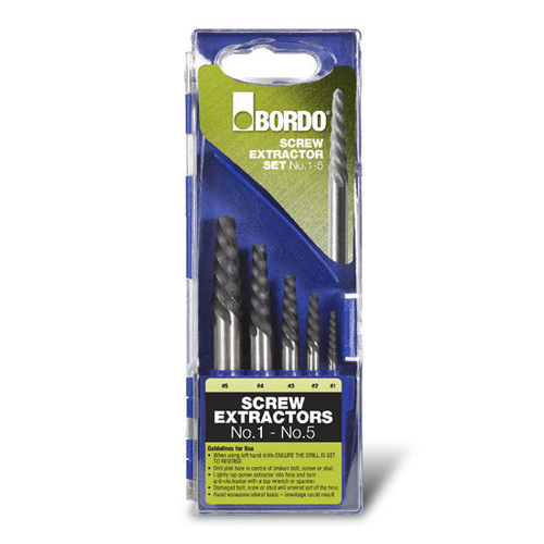 Bordo 5 pce Screw Extactor Set #1 - #5 9900-SM1
