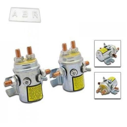 2pcs 24V Winch Starter Solenoid Relay Switch Motor 6 Terminals 4X4 4WD