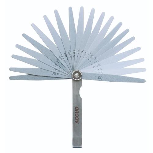 Accud 100mm Feeler Gauge 32 Leave Set AC-912-100-32