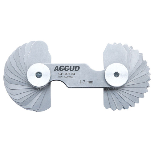ACCUD 1-7mm Radius Gauge AC-941-007-34