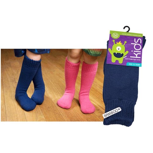Bamboo Kids Warm Knee Highs Size:Kids 3-5
