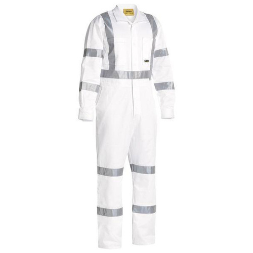 X Taped Biomotion Cotton Drill Coverall White Size 77 REG