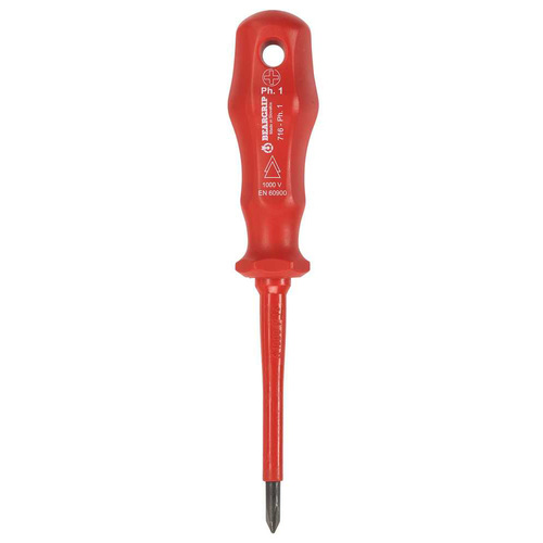 Beargrip Screwdriver VDE PH 1 x 100mm BG-716-1