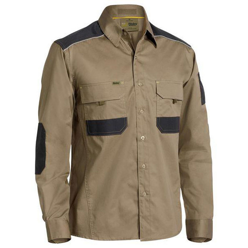 Flx & Move Mechanical Stretch Shirt Charcoal Size XS