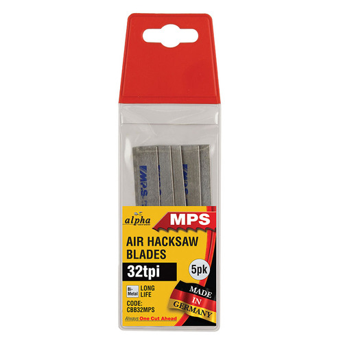 Alpha 32 TPI Air Hacksaw Blades - MPS (x5) CBB-32MPS