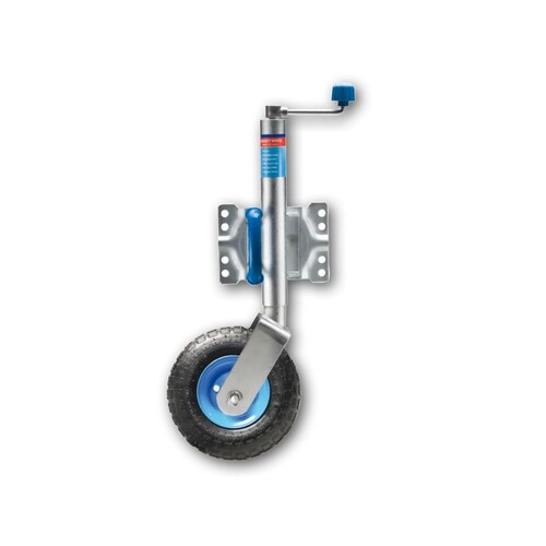 Jockey Wheel 10 Inch Pneumatic Swivel Clamp