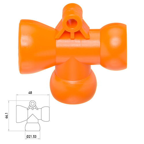 Jeton 1/2" T Fittings (2 Pack) CS64626