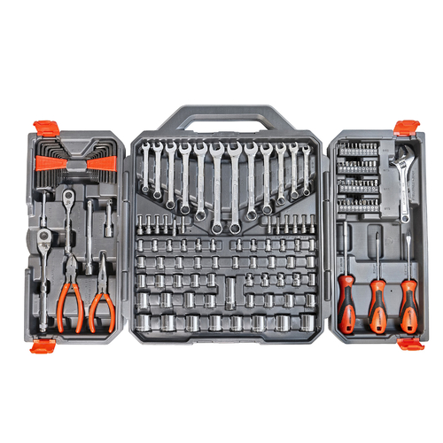 Crescent 150 Piece 1/4" and 3/8" Drive 6 Point SAE/Metric Tool Set CTK150