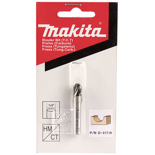 Makita 1/4" Core Box TCT Bit (1/4" Shaft) D-01719