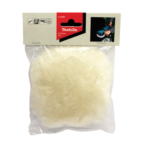 Makita 125mm Hook & Loop Wool Pad D-70867
