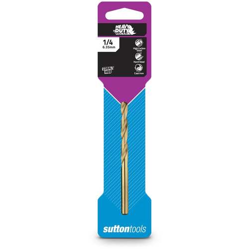 Sutton 1/4" x 101mm HSS-Cobalt Metal Jobber Drill Bit D1080635