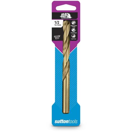 Sutton 1/2" x 152mm HSS-Cobalt Metal Jobber Drill Bit D1081269