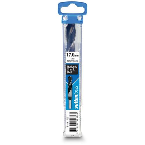 Sutton 17.0 x 152mm 12.5mm Reduced Shank HSS Metal Drill Bit D1881700