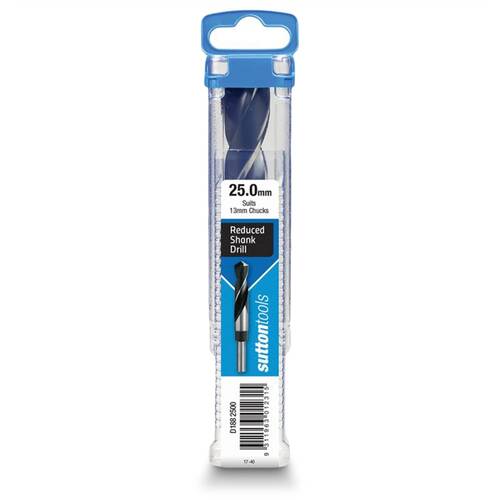 Sutton 25.0 x 152mm 12.5mm Reduced Shank HSS Metal Drill Bit D1882500
