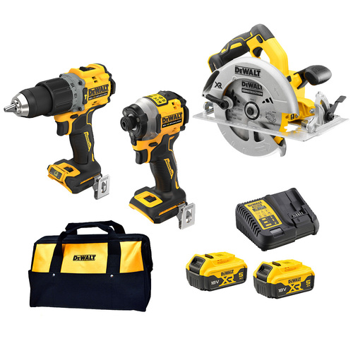 DeWalt 18V XR 3 Piece 5.0ah Combo Kit DCZ321P2-XE
