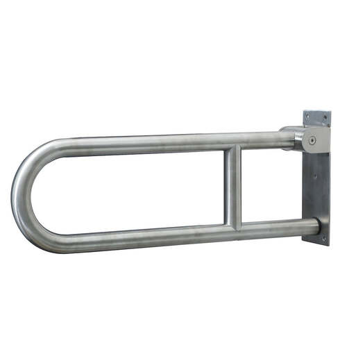 Dolphy swing up stainless steel grab rail 605 x 200 x 100 mm - silver