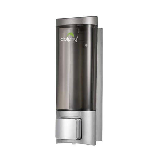 Dolphy manual transparent abs soap dispenser 200ml - transparent