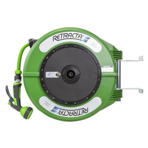 Retracta R3 1/2" x 8m Water Reel with RACR - Green DRC418G-03