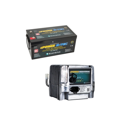 Enerdrive 100Ah 36V B-TEC Bundle inc EPI-3620 Charger