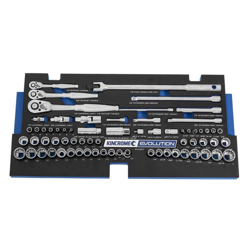 Kincrome 68 Piece EVA Tray Sockets and Accessories EVA400T