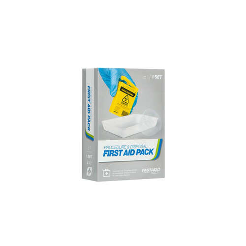 E1 Procedure and Disposal First Aid Pack 100ml Sharps Container Galipot and instrument Tray Set