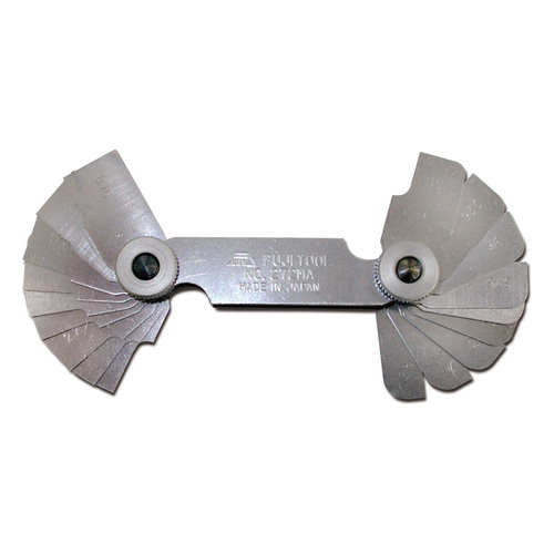Fuji Tools Radius Gauge 0.75 to 5mm, 0.25mm Increments FT272MA