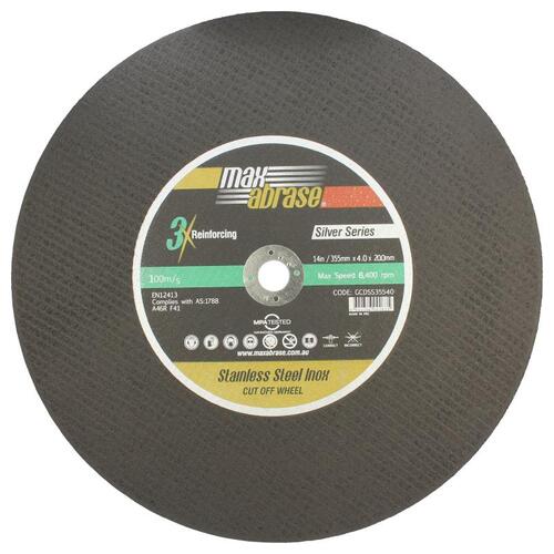Alpha 355 x 4 x 20mm Silver Series Cutting Disc Bulk GCDSS35540
