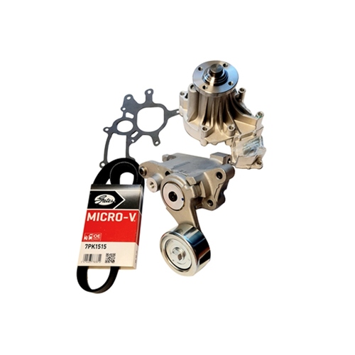 Gates Belt Component Kit for Toyota Hilux KUN16R KUN26R inc Water Pump and Tensioner