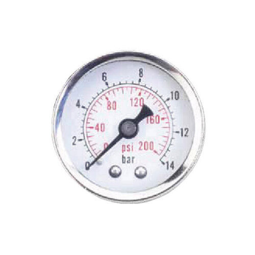 Groz A2G08 Pressure Gauge 0-14 Bar 1/4" BSP GZ-60631