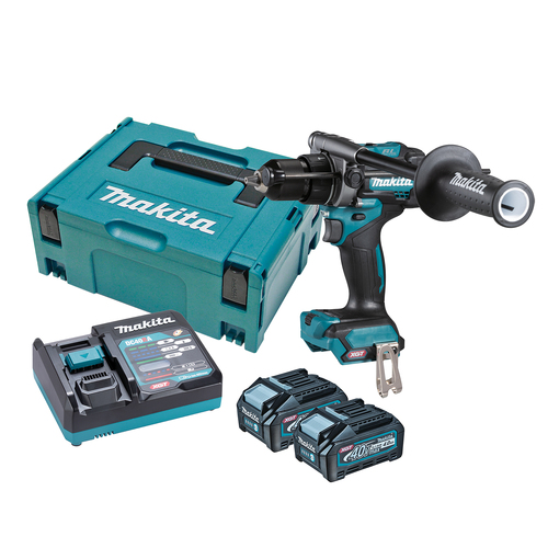 Makita 40V MAX Brushless Hammer Driver Drill 4.0ah Set HP001GM201
